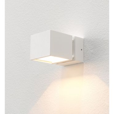 Artdelight Bfeld - wandlamp - 12,3 x 8 x 6,8 cm - 2 x 3W LED incl. - IP54 - wit