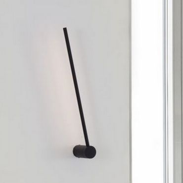 Nova Luce Synthesi - wandlamp - 6 x 10 x 60 cm - 17W LED incl. - zandzwart