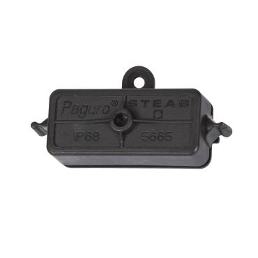 VK Lighting waterdichte kabeldoos tweepolig 1 in / 1 uit - 4 x 2,7 x 1,75 cm - IP68 - zwart