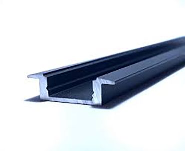 LED profiel - 2,5 x 0,7 cm - zwart