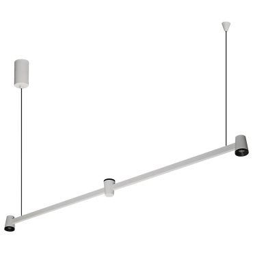VK Lighting Iris - hanglamp - 103,9 x 165 cm - 3x 5W dimbare LED incl. - wit en zwart