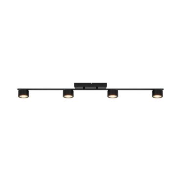 Nordlux Clyde - plafondlamp - 115 x 8,5 x 10 cm - 3 stappen dimmer - 4 x 5W LED incl. - zwart