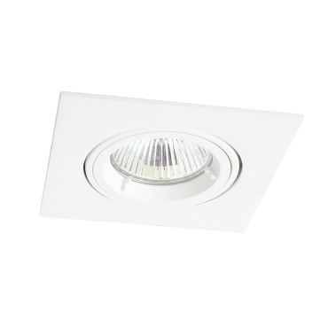 Maxlight Technical Spot - inbouwspot 1L - 95 x 95 mm, Ø 80 mm inbouwmaat - wit