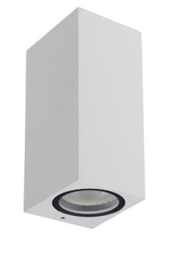 Lucide Zaro - buiten wandlamp - 7,8 x 6,8 x 16 cm - IP44 - wit