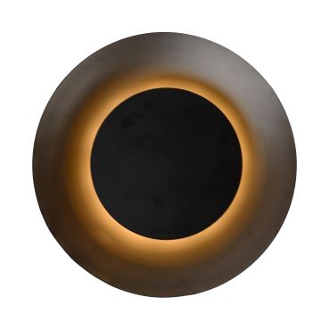 SHOWROOMMODEL - Lucide Foskal - plafondverlichting - Ø 34,5x 7,3cm - 12W LED incl.  - zwart