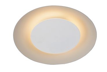 Lucide Foskal - plafondverlichting - Ø 21,5 x 5,2cm - 6W LED incl. - wit