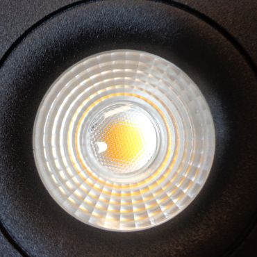 Artdelight Venice 2208 - inbouwspot - Ø 80 mm, Ø 68 mm inbouwmaat - 8W dimbare LED incl. - IP44 - zwart