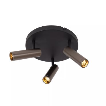 Lucide Grado - opbouwspot 3L - Ø 25 x 13,5 cm - grijs ijzer