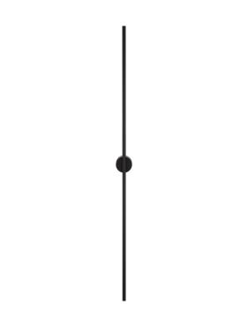 Nova Luce Aden - wandlamp -  1,5 x 7,3 x 120 cm - 20W LED incl. - zandzwart