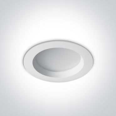ONE Light Downlights Fixed LED - inbouw plafondverlichting - Ø 110 mm, Ø 95 mm inbouwmaat - 13W LED incl. - IP54 - wit