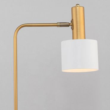 Nova Luce Paz - tafellamp - 60 cm - goud en wit