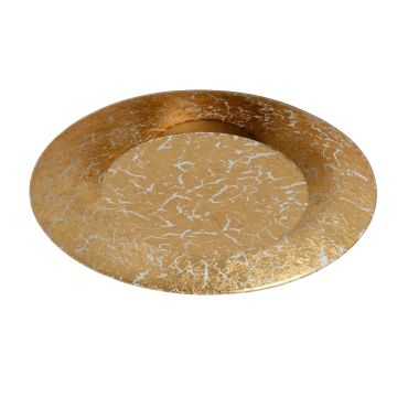 Lucide Foskal - plafondverlichting - Ø 21,5 x 5,2cm - 6W LED incl. - messing