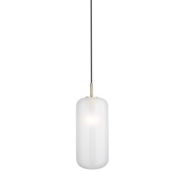 Maxlight Smooth - hanglamp - Ø 16 x 165 cm - geborsteld goud
