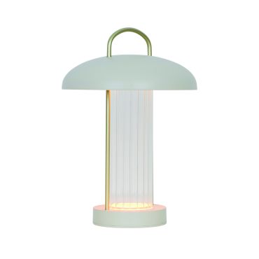 Nordlux Mirano - draagbare tafellamp met oplaadbare batterij - Ø 20 x 29 cm - 3 stappen Moodmaker functie - 3W LED incl. - beige