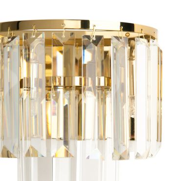 Maxlight Monaco - wandverlichting - 18 x 11 x 19 cm - goud