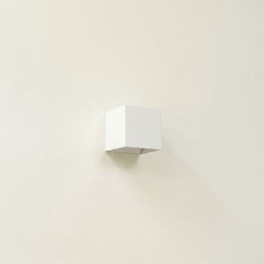 Artdelight Gymm - wandverlichting - 10 x 10 x 10 cm - wit