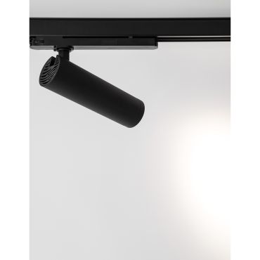 Nova Luce Monvel - 3-fase railspot - 22,4 x 6 x 20 cm - 30W LED incl. - zandzwart