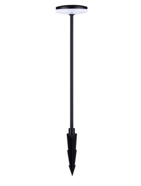 Nova Luce Nawa - tuinpaal - Ø 15 x 60 cm - 12W LED incl. - IP65 - zandzwart