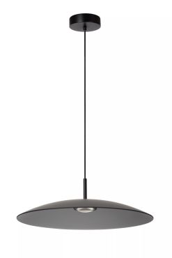 Lucide Menga - hanglamp - Ø 60 x 150 cm - 18,6W dimbare LED incl. - gerookt