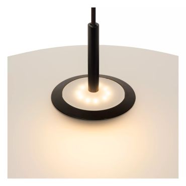 Lucide Menga - hanglamp - Ø 60 x 150 cm - 18,6W dimbare LED incl. - opaal