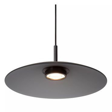 Lucide Menga - hanglamp - Ø 40 x 150 cm - 12W dimbare LED incl. - gerookt