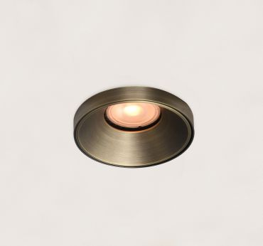 Artdelight Malmo - inbouwspot - Ø 85 mm, Ø 75 mm inbouwmaat - antiek brons
