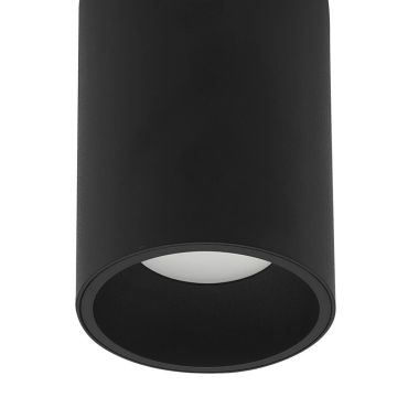 Nova Luce Ned - opbouwspot 1L - Ø 7 x 10 cm - zandzwart