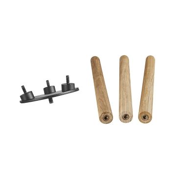Nordlux Kettle Tripod 31 - statief voor Kettle 22 en 36 lampenkappen - 18,3 x 16,2 x 34,4 cm - lichtbruin