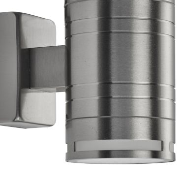 Searchlight Bodmin - buiten wandverlichting - 6 x 17,6 cm - IP44 - roestvrij staal
