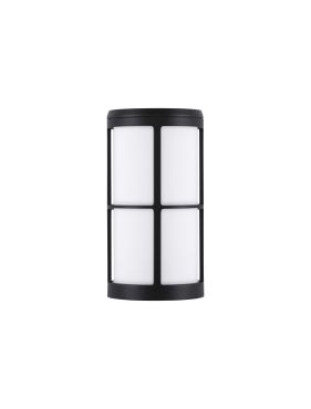 Nova Luce Stone - buiten wandverlichting - Ø 12 x 23 x 15 cm - IP54 - donker antraciet