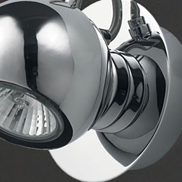Maxlight Malaga - wandverlichting - 11 x 11 x 7 cm - 50W halogeen incl. - chroom