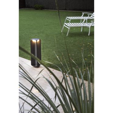 Faro Bu-Oh - tuinpaal - 11,5 x 11,5 x 56,5 cm - 12W LED incl. - IP65 - donkergrijs