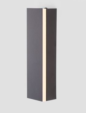 Nova Luce Colby - 5 x 4,2 x 20 cm - 12W LED incl. - zandzwart