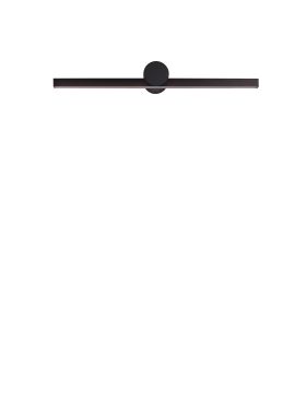 Nova Luce Breggo - wandlamp - 61 x 7,5 x 10 cm - 12W LED incl. - IP54 - zandzwart