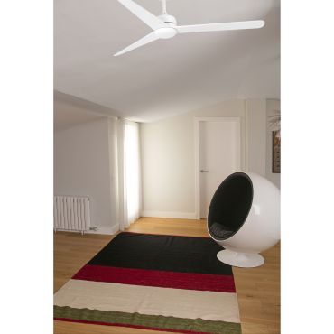 Faro Nuu - plafondventilator met afstandsbediening en timer - slimme ventilator - Ø 132 cm - mat wit