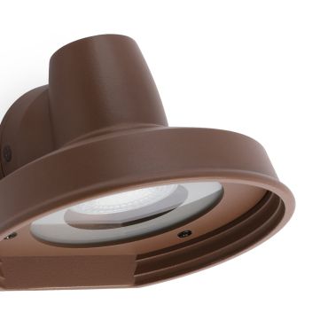 Faro Bronx - wandverlichting - 14,4 x 13,3 x 9,6 cm - IP44 - bruin
