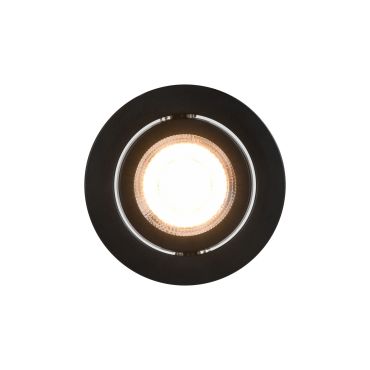 Nordlux Monolo - inbouwspot - Ø 82 mm, Ø 68 mm inbouwmaat - 3 stappen dimbare - 4,8W LED incl. - zwart