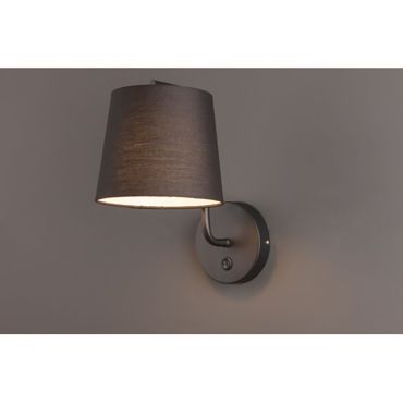 Maxlight Chicago - wandverlichting met schakelaar - 20 x 29 x 32 cm - zwart