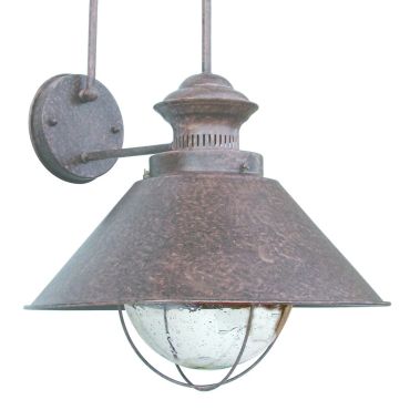 Faro Nautica - wandverlichting - 34,5 x 35 x 52 cm - IP33 - roestbruin