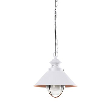 Faro Nautica - hanglamp - Ø 26 x 101,5 cm - IP44 - wit en koper