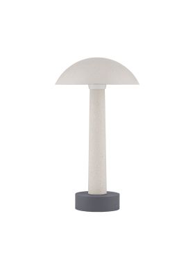 Nova Luce Tura - tuinpaal - Ø 20 x 35 cm - 7W LED incl. - IP65 - wit