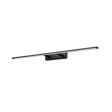 Nova Luce Livia - wandverlichting - 96 x 14 x 6 cm - 30W LED incl. - IP44 - zwart