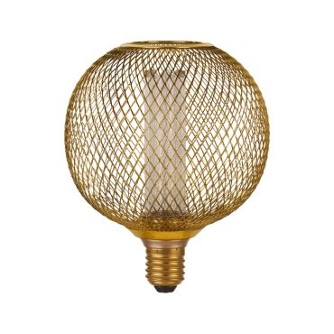 Searchlight Deco LED - Ø 12 x 15 cm - E27 - 3,5W dimbaar - 1800K - goud