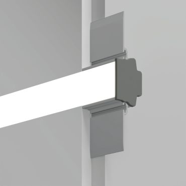 KLUS Fasko - inbouw ledprofiel voor gevel - 2,18cm vensterbreedte - aluminium