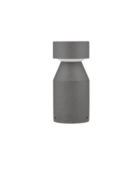 Nova Luce Lua - tuinpaal - Ø 16 x 35,5 cm - 12W LED incl. - IP65 - zwart