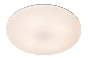 Lucide Olson - plafondlamp - Ø 29 x 4,5 cm - 24W LED incl. - instelbare lichtkleur - IP44 - opaal en wit