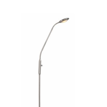 Artdelight UFO - staanlamp - 140 cm - 7W dimbare LED incl. - mat staal