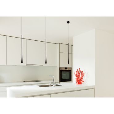 Maxlight Coffee 40 - hanglamp - Ø 3 x 140 cm - 7W LED incl. - zwart