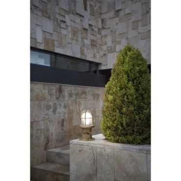 Faro Mauren - plafond/sokkellamp - Ø 12 x 23 cm - IP44 - messing