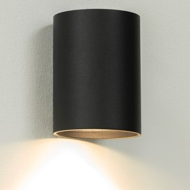 Artdelight Roulo1 - wandlamp - Ø 6,4 x 9 cm - zwart